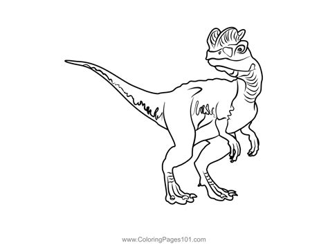 Dilophosaurus Coloring Page for Kids - Free Dinosaurs Printable Coloring Pages Online for Kids ...