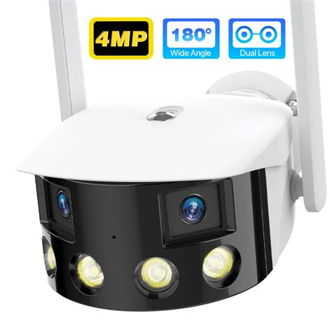 Outdoor-4MP-180-Ultra-Weiten-Blickwinkel-Panorama-WIFI-Dual-Objektiv ...