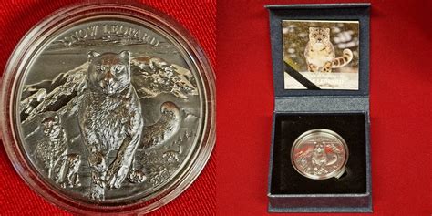 Mongolei Mongolia 500 Togrog 2017 Snow Leopard Schnee High Relief