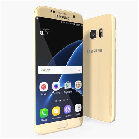 Samsung Galaxy S7 Edge Gold Modelo 3d Modelo 3d 29 3ds C4d Fbx Ma Obj Max Free3d