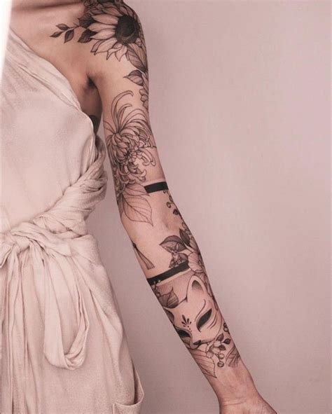 Top 20classy Girly Half Sleeve Tattoo Ideas For Females Sleeve Tattoos Feminine Tattoo