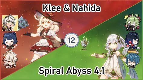 Spiral Abyss Klee Mono Pyro Nahida Hyperbloom Genshin Impact