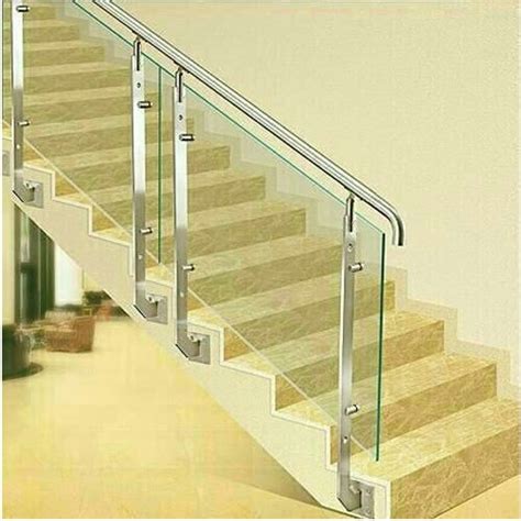 SS GlaSS Residential Stainless Steel Glass Railing Material Grade SS