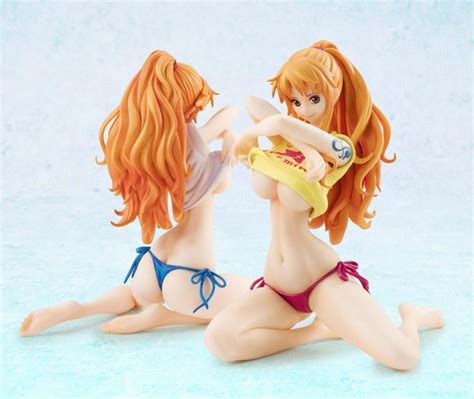 Collectibles 33CM Anime Girl Surfing Nami Anime Action Figures Pvc Toy