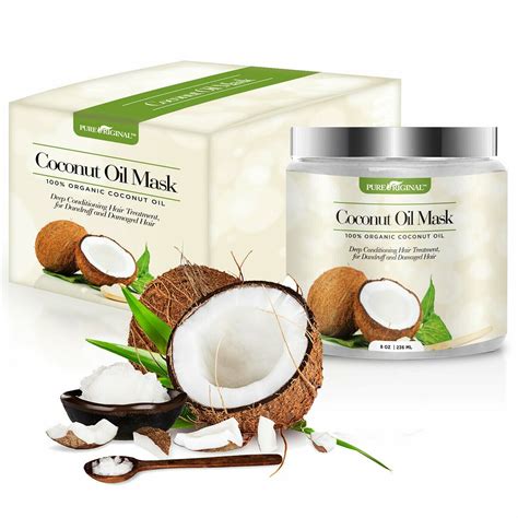 Pure Original Organic Coconut Oil Hair Mask 8 Fl Oz 1 Pack Ebay