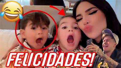 KIMA Y JUANITO CANTAN LAS MAÑANITAS A SU ABUELA FELICIDADES