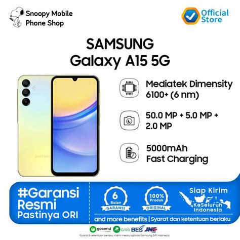 Jual Samsung Galaxy A15 5g A156 8 256gb Garansi Resmi Sein Di