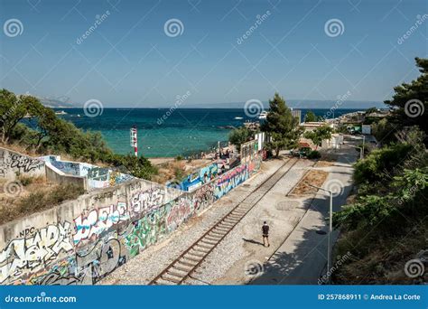 Bacvice Beach in Split, Crotia Editorial Photo - Image of stone, city ...