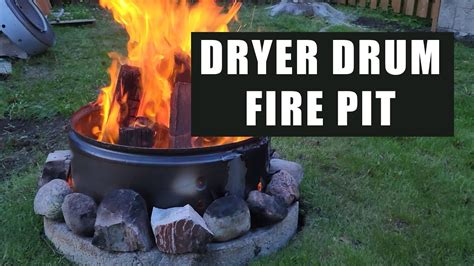 Simple Dryer Drum Fire Pit 4K YouTube