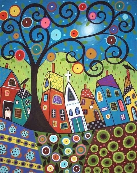 Naive Art Painting With Whimsical Touch