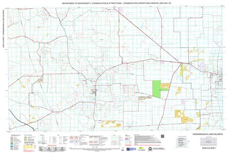 COG Series Map 2036-14: Dandaragan and Lake Dalaroo map by Western ...