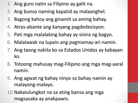 Halimbawa Ng Pangungusap Na Pang Uri