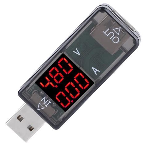 Dilwe Compteur Usb Usb Couleur Lcd Voltm Tre Rem Tre Courant