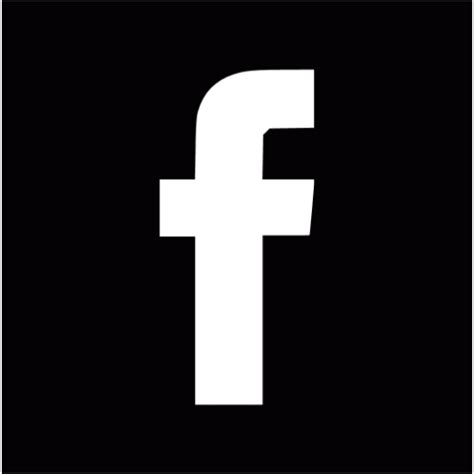 Facebook Logo Icon Black