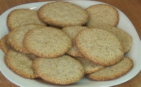 Рецепт хрустящее кунжутное печенье в домашних условиях