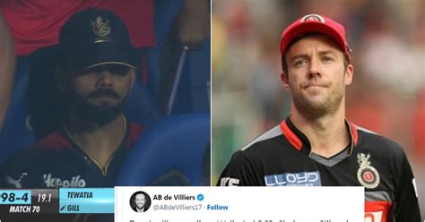 RCB Fans Lost Their Control After AB De Villiers Emotional Statement