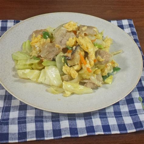 ふわとろ卵とじ豚肉とシャキシャキ野菜炒めの作り方のコツ By Koichiさん レシピブログ 料理ブログのレシピ満載！