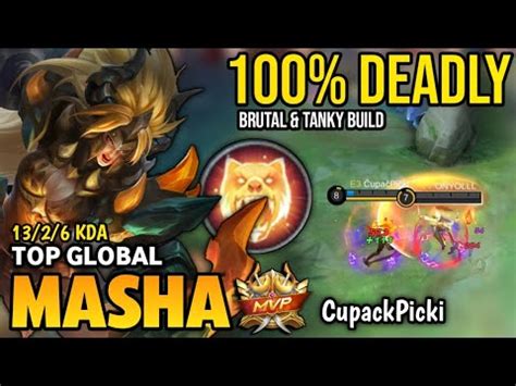 Masha Best Build Top Global Masha Gameplay Mobile Legends