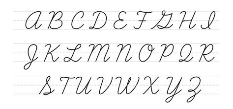 Cursive Capital Letters