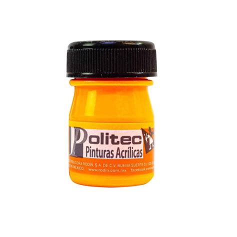 Olinka Papelerias Pintura Politec Ml Florec Naranja