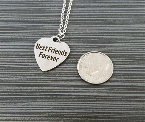 Two Best Friends Forever Necklaces BFF Necklace | Etsy