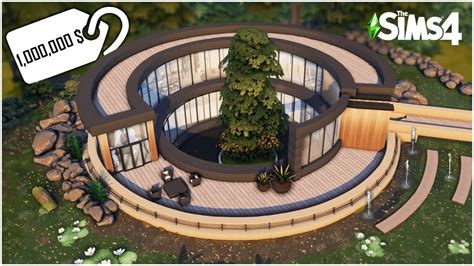 Round Underground Mansion No Cc Sims Speed Build Kate Emerald