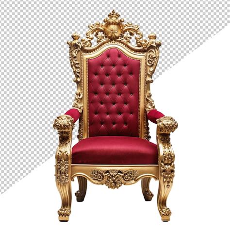 Premium Psd Throne Chair On Transparent Background