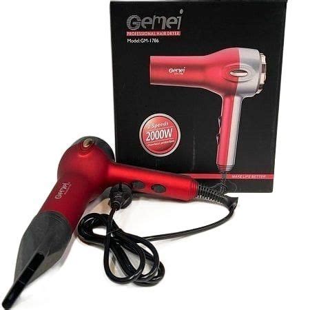 Gemei W Fessional Hair Dryer Gm Blow Hot Air Style With Nozzles Hot Cold Air Speed