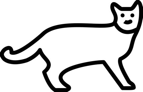 Cat Line Line Icon 10593703 Vector Art at Vecteezy