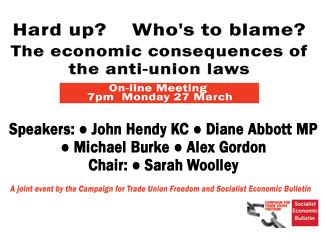 Online Meeting Monday 27 March Hard Up Who Is To Blame The Economic