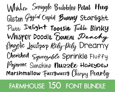 150 Procreate Fonts Cursive Font Bundle Script Fonts Canva Font