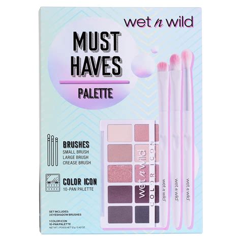 Wet N Wild Nude Awakening Eyeshadow Palette Kit With Brushes Color