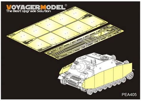 Voyagermodels Pea Sturmpanzer Iv Brummb R Late Version Side Skirts