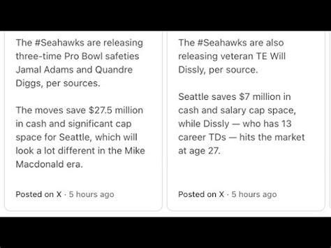 Seahawks Fan Reaction To The Seahawks Releasing Jamal Adams Quandre