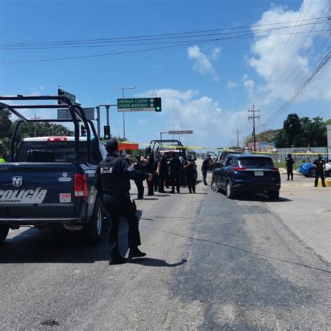 Persecución y balacera en el Bulevar Playa del Carmen