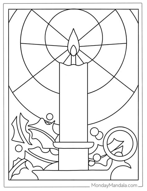 Printable Stained Glass Coloring Pages