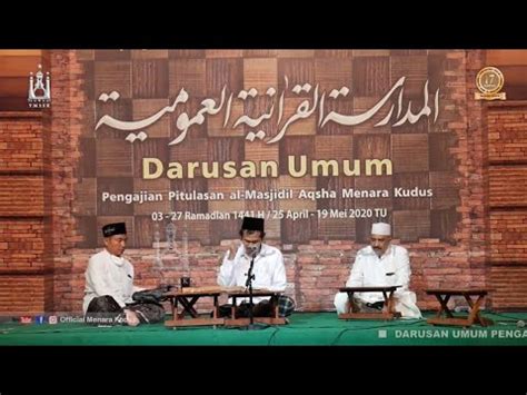 Live Gus Baha Terbaru Pengajian Pitulasan Masjid Menara Kudus