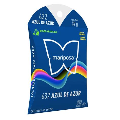 Colorante Para Ropa Cristales Mariposa Azul De Azur 632 – Mariposa