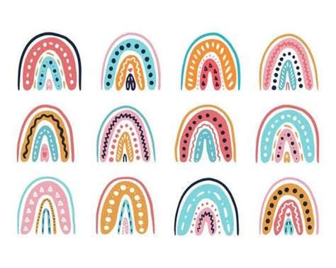 Page 3 Boho Rainbow Vector Art Icons And Graphics For Free Download