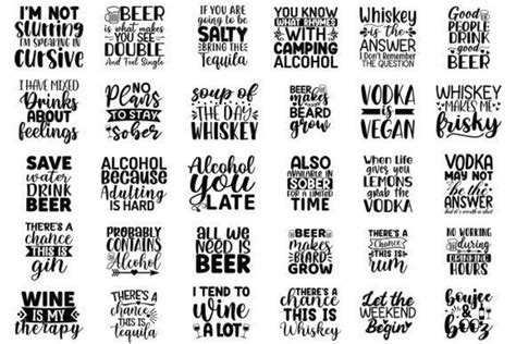 Alcohol Svg Bundle Alcohol Quotes Svg Drinking Svg Wine Etsy Australia