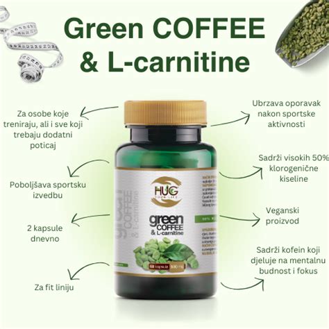 Hug Your Life Green Coffee L Carnitine Kapsule Za Mr Avljenje Komada