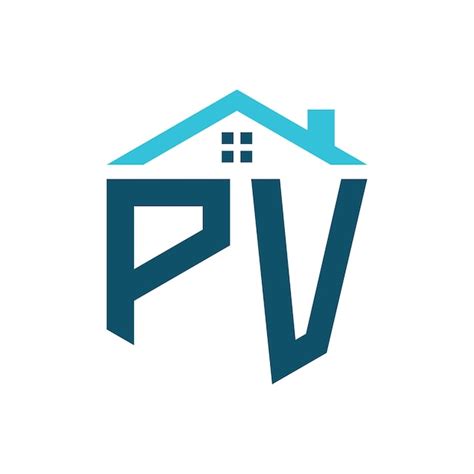 Premium Vector Pv House Logo Design Template Letter Pv Logo For Real