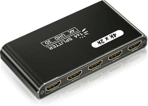 Amazon KELIIYO HDMI Splitter 1 In 4 Out V1 4b Powered HDMI Video