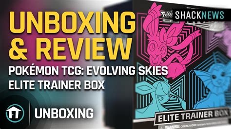 Unboxing Pokemon TCG Sword Shield Evolving Skies Elite Trainer