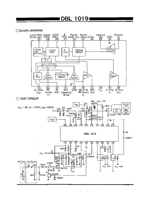 DBL1019 datasheet(2/9 Pages) DAEWOO | AM TUNER SYSTEM