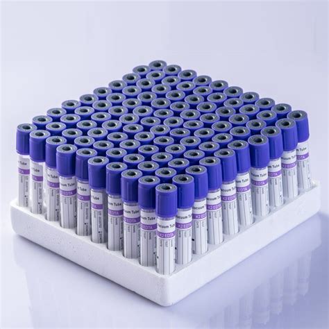 Disposable Vacuum Blood Colletion Tube EDTA K2 K3 Purple Top With CE