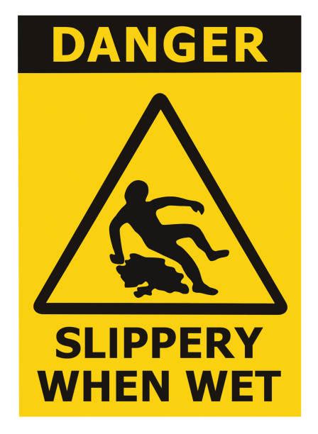 Caution Slippery When Wet Sign Illustrations Royalty Free Vector Graphics And Clip Art Istock