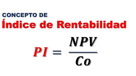 Concepto De Ndice De Rentabilidad Youtube