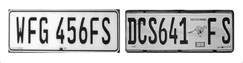 The Grey White And Illustrated Free State Number Plates