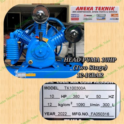 Jual HEAD KEPALA COMPRESSOR PUMA 10HP TWOSTAGE Kota Surabaya Aneka